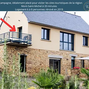  Vakantiehuis Maison Comprenant Deux A Louer, Ensemble Ou Independamment, Capacite De 4 A 19 Personnes Idealement Place Pour Visiter Le Mont-saint-michel, Saint-malo Et Les Alentours Frankrijk